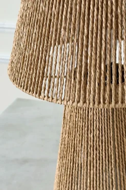 Lámpara De Mesa De Cuerdas En Fibra Trenzada