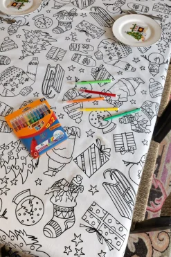 Manteles Coloreables Infantiles Con Motivos Navideños