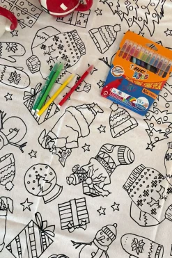 Manteles Coloreables Infantiles Con Motivos Navideños