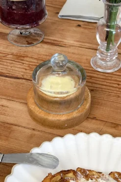 Mantequillero Redondo Con Tapa De Cristal