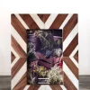 Marco De Fotos De Madera Blanco Y Marrón Pequeño