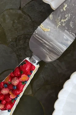 Pala De Tarta Con Diseño De Bizcocho De Frutos Rojos