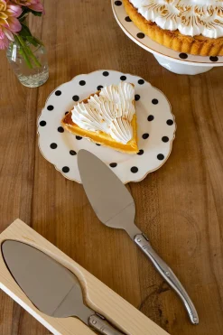 Pala Para Tartas Plateada Cristina Oria En Caja De Madera