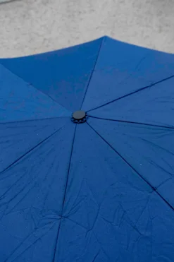 Paraguas Con Diseño Azul Marino Y Mango Con Cabeza De Pato