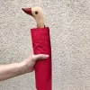 Paraguas Con Diseño Rojo Y Mango Con Cabeza De Pato