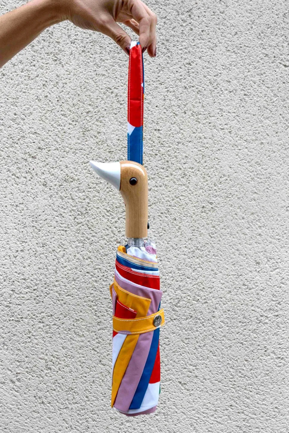 Paraguas Con Estampado Matisse Y Mango Con Cabeza De Pato