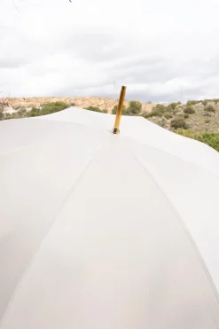 Paraguas Pasotti Beige Con Interior De Colores
