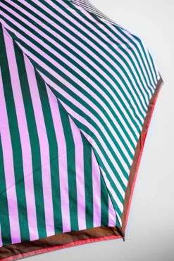 Paraguas Plegable Con Diseño De Rayas De Colores