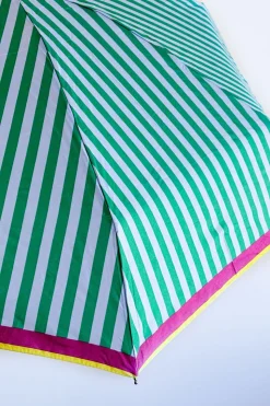 Paraguas Plegable Con Diseño De Rayas De Colores