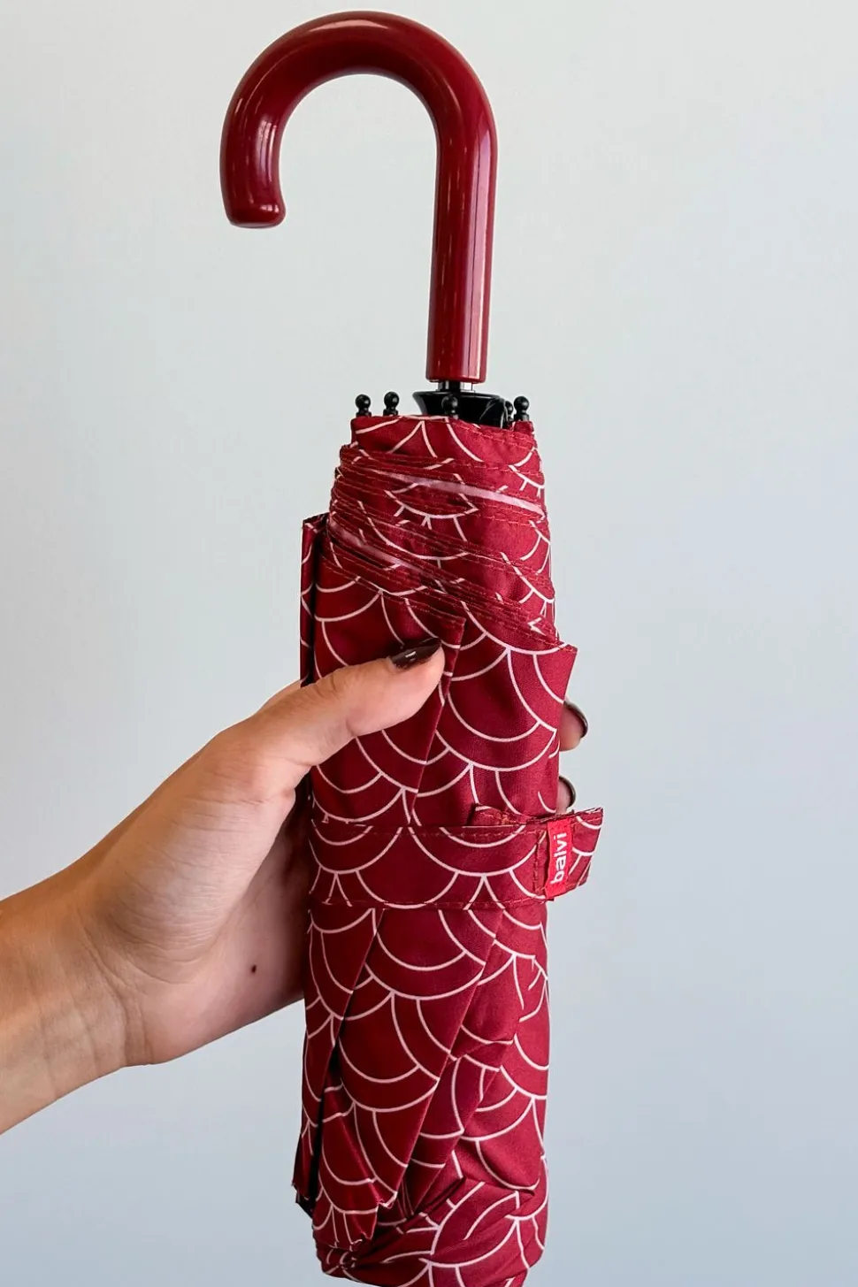 Paraguas Plegable Con Diseño De Pez Koi Rojo