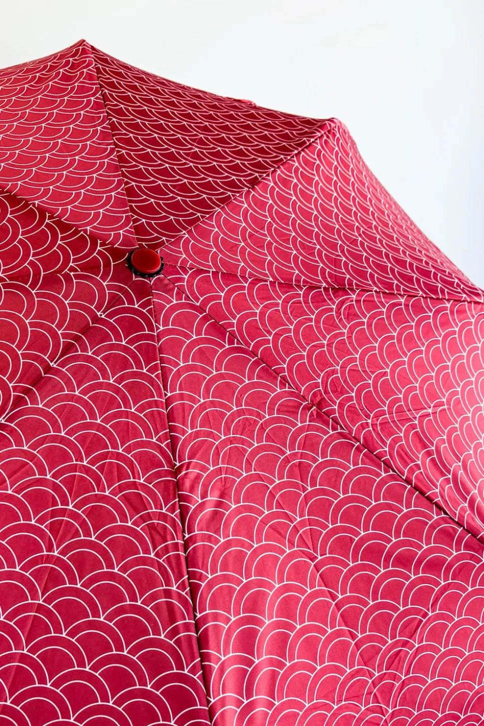 Paraguas Plegable Con Diseño De Pez Koi Rojo