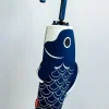 Paraguas Plegable Con Diseño De Pez Koi Azul