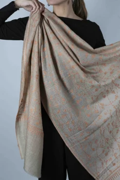 Pashmina Entera Bordada A Mano