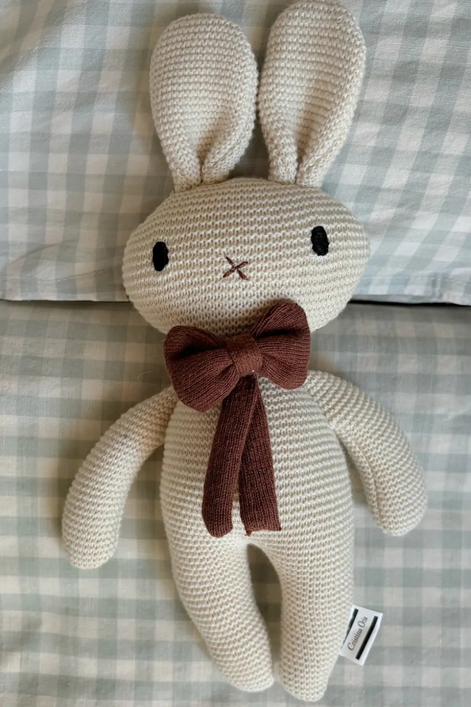 Peluche Conejo Con Lazo De Algodón