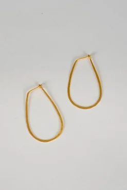 Pendientes Dorados Con Diseño De Lágrimas