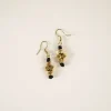 Pendientes Dorados Y Negros