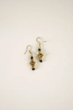 Pendientes Dorados Y Negros