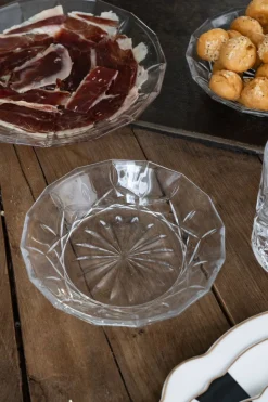 Plato De Cristal Diseño Espiga Pequeño