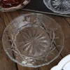 Plato De Cristal Diseño Espiga Mediano