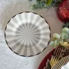 Plato De Pan Blanco Y Gris Cristina Oria
