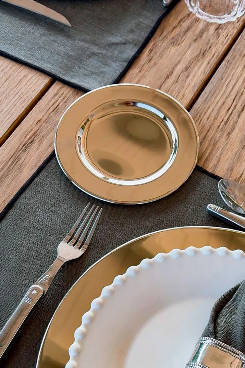Plato De Pan Plateado
