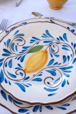 Plato De Postre Con Diseño Tavira