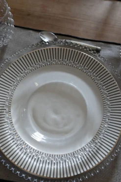 Plato De Postre Cristal Bolitas