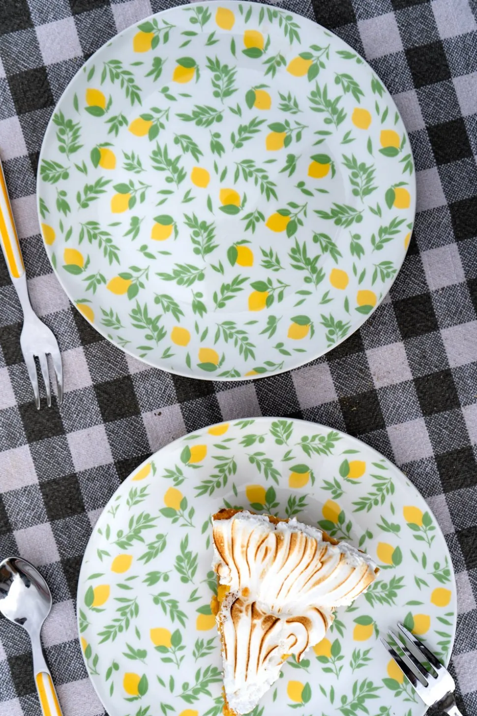 Plato De Postre De Porcelana Limones