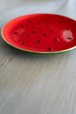 Plato De Postre Diseño Sandía