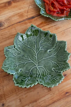 Plato De Postre Hoja De Parra