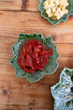 Plato De Postre Hoja De Parra
