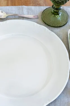 Plato Hondo Blanco Con Relieve Co