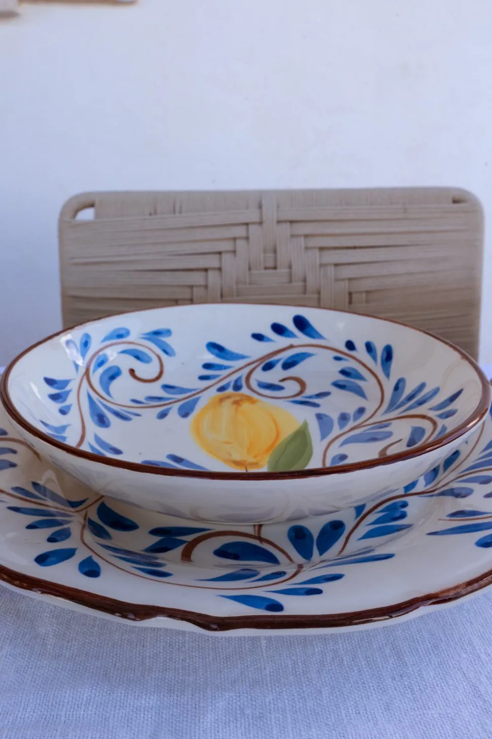 Plato Hondo Con Diseño Tavira