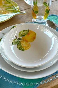 Plato Hondo De Melamina Limones