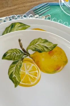 Plato Hondo De Melamina Limones