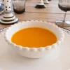 Plato Hondo De Porcelana Diseño Bolitas