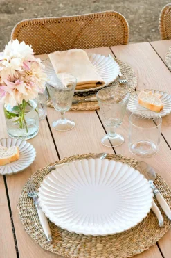 Plato Llano Blanca Flor Co