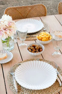 Plato Llano Blanca Flor Co