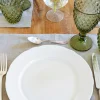Plato Llano Blanco Con Relieve Co