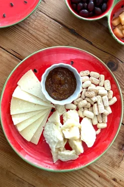 Plato Llano Con Diseño Sandía