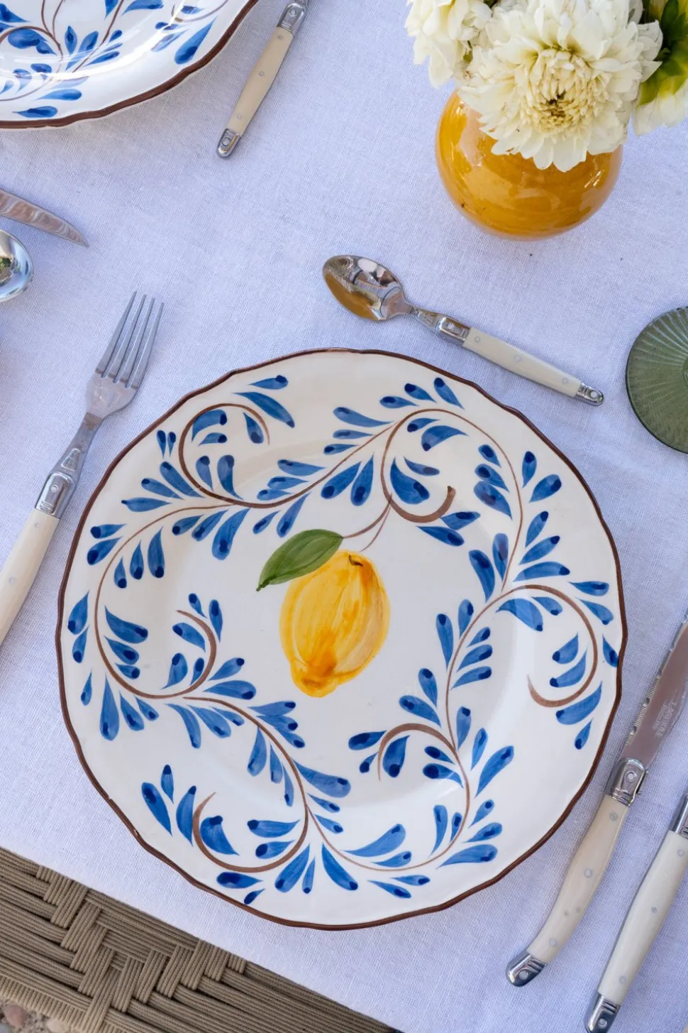 Plato Llano Con Diseño Tavira