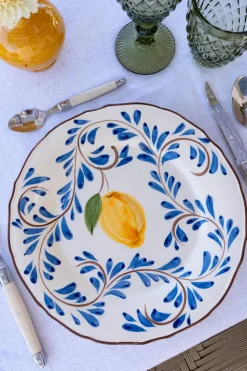 Plato Llano Con Diseño Tavira
