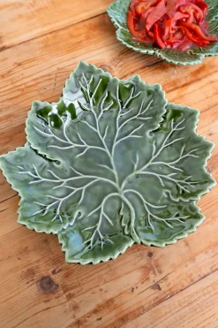 Plato Llano Hoja De Parra