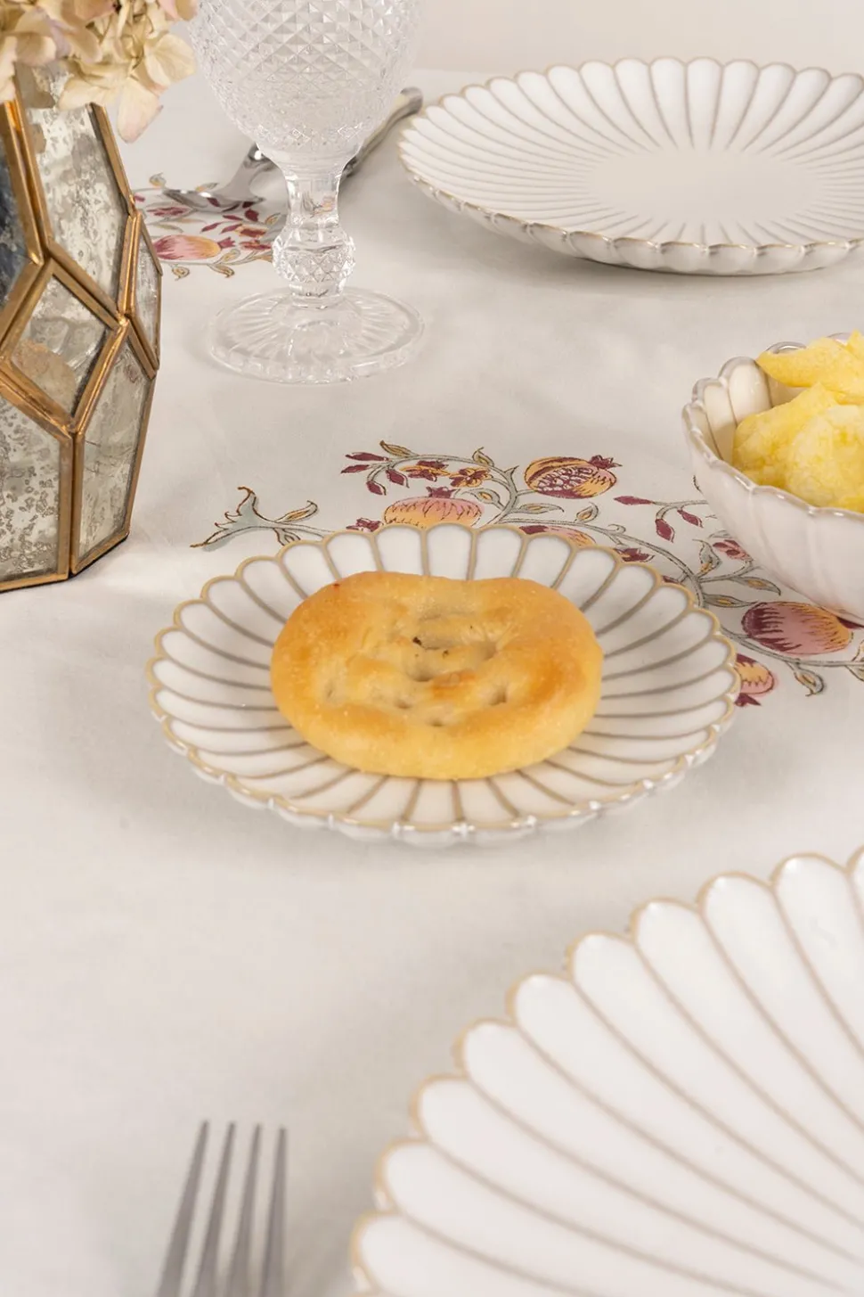 Plato Pan Blanca Flor Co