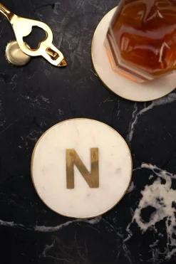 Posavasos De Mármol Iniciales