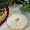 Posavasos Mármol Blanco Con Figura De Árbol