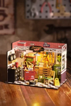Puzzle 3D O Maqueta Con Diseño Taller De Coches
