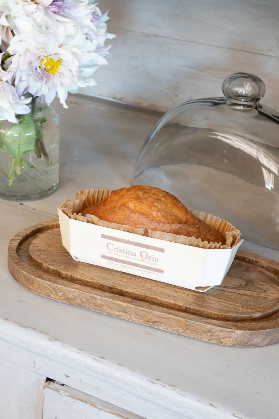 Quesera Oval Con Tapa De Cristal Grande