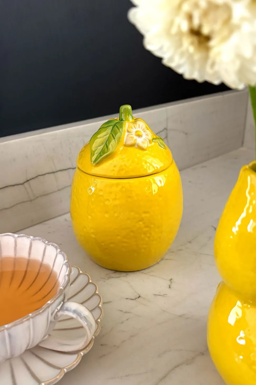 Recipiente Con Tapa Diseño Limón