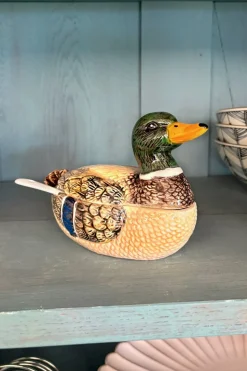 Recipiente Con Tapa Y Cuchara Diseño Pato